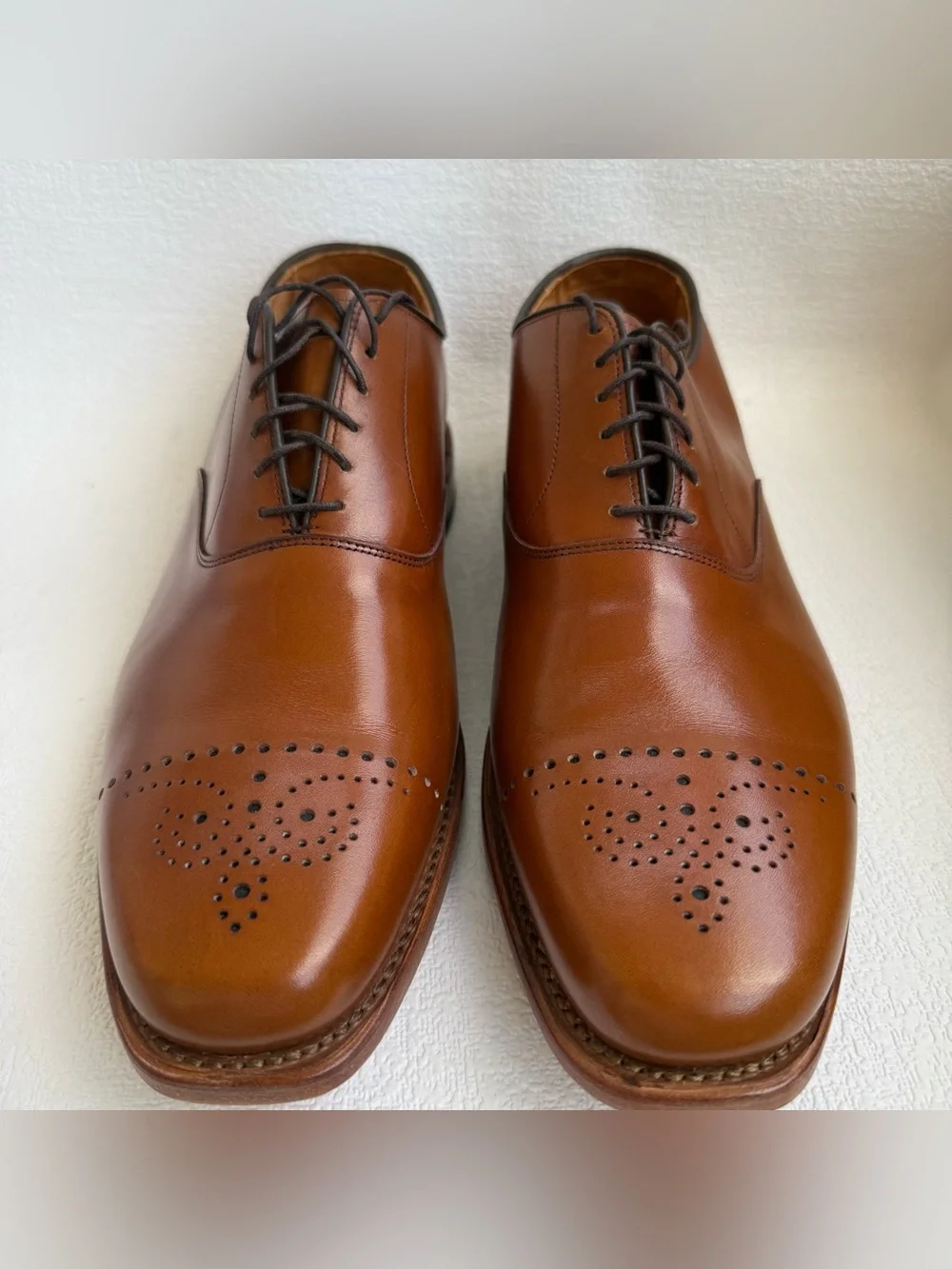 Allen Edmonds Dryden Men’s 11.5 D Brown Leather Oxford Dress Shoes